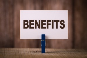 Benefits Text Concept